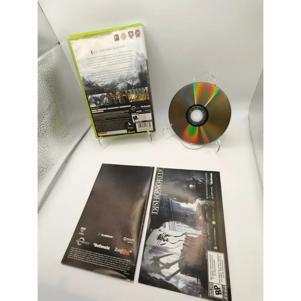 Elder Scrolls V Skyrim Xbox 360 Case and Disc Tested